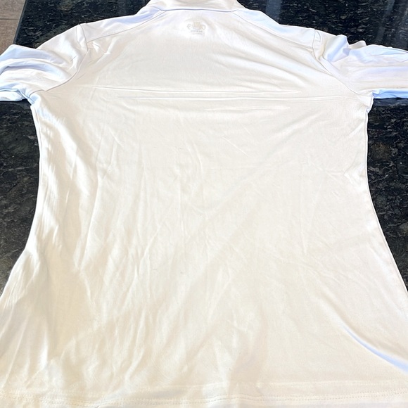 🔥HOT CHILLY🔥WINTER WEAR TURTLENECK W/ FLORAL DESIGN FRONT CREAM/LAVENDER MED EUC - Picture 5 of 8